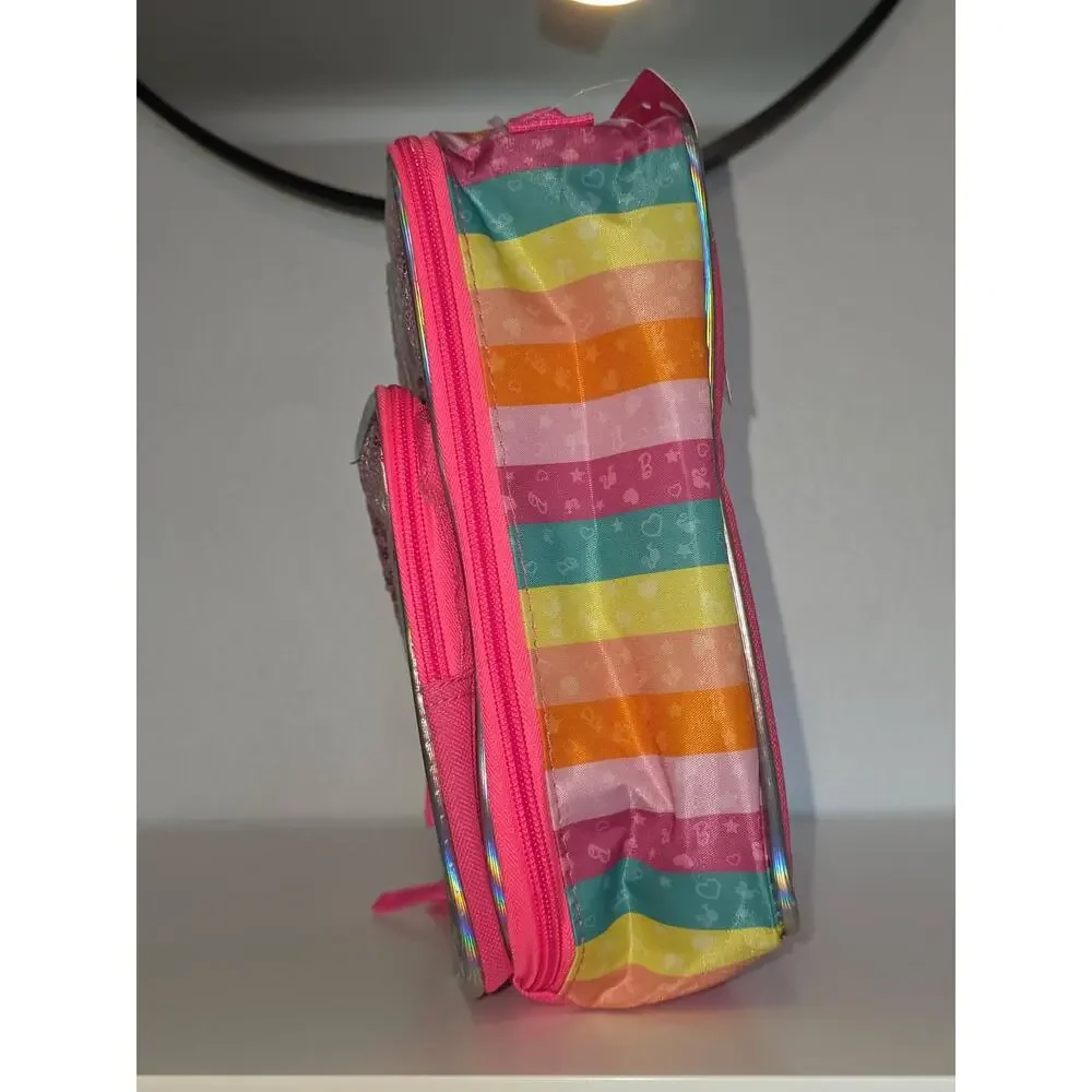 Mattel Barbie Love Wins 10 inch Girls Reusable Lunch Kit Pink | NWT